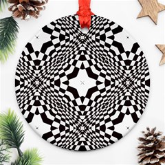 Tile Repeating Pattern Texture Ornament (round) by Pakrebo