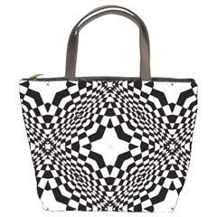 Tile Repeating Pattern Texture Bucket Bag by Pakrebo