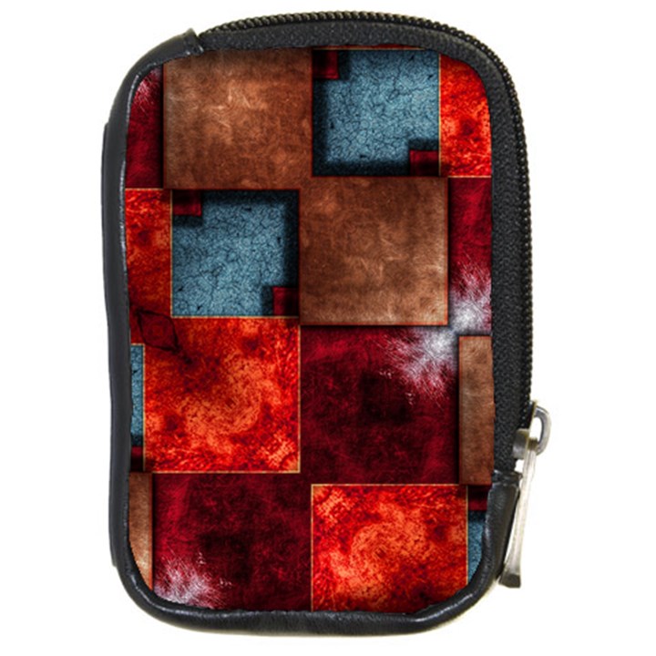 Abstract Depth Structure 3d Compact Camera Leather Case