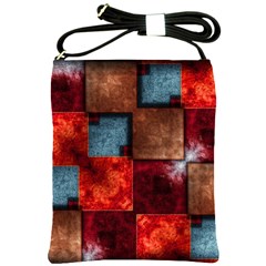 Abstract Depth Structure 3d Shoulder Sling Bag by Pakrebo