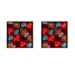 Abstract Depth Structure 3d Cufflinks (square) by Pakrebo