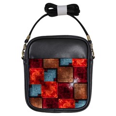 Abstract Depth Structure 3d Girls Sling Bag by Pakrebo