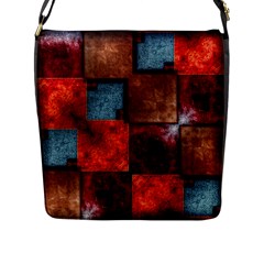 Abstract Depth Structure 3d Flap Closure Messenger Bag (l) by Pakrebo