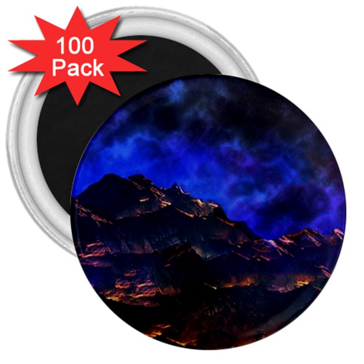 Landscape Sci Fi Alien World 3  Magnets (100 pack)