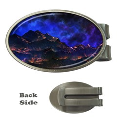 Landscape Sci Fi Alien World Money Clips (oval)  by Pakrebo