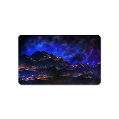 Landscape Sci Fi Alien World Magnet (name Card) by Pakrebo