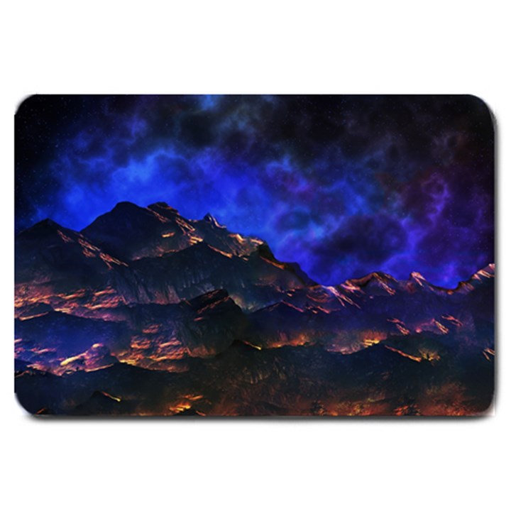 Landscape Sci Fi Alien World Large Doormat 