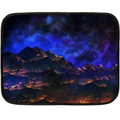 Landscape Sci Fi Alien World Double Sided Fleece Blanket (mini)  by Pakrebo