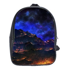 Landscape Sci Fi Alien World School Bag (large) by Pakrebo