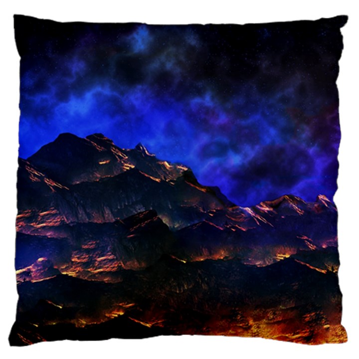 Landscape Sci Fi Alien World Large Cushion Case (One Side)