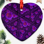 Spheres Combs Structure Regulation Heart Ornament (Two Sides) Back