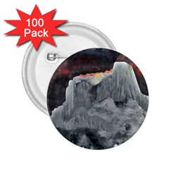 Mountains Scene Landscape 2 25  Buttons (100 Pack)  by Pakrebo