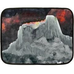 Mountains Scene Landscape Double Sided Fleece Blanket (mini)  by Pakrebo