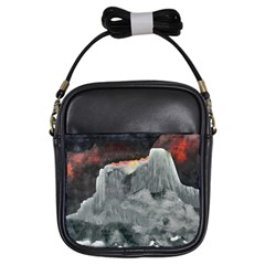 Mountains Scene Landscape Girls Sling Bag by Pakrebo