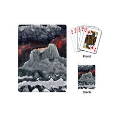 Mountains Scene Landscape Playing Cards (mini) by Pakrebo