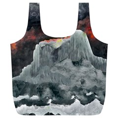 Mountains Scene Landscape Full Print Recycle Bag (xl) by Pakrebo