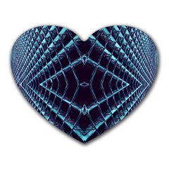 Sci Fi Texture Futuristic Design Heart Mousepads by Pakrebo