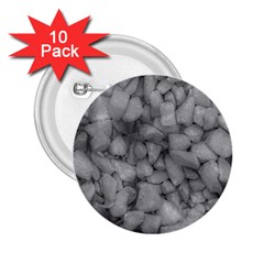 Soft Gray Stone Pattern Texture Design 2 25  Buttons (10 Pack) 