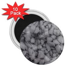 Soft Gray Stone Pattern Texture Design 2 25  Magnets (10 Pack)  by dflcprintsclothing