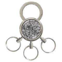 Soft Gray Stone Pattern Texture Design 3-ring Key Chains by dflcprintsclothing