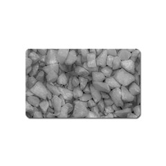 Soft Gray Stone Pattern Texture Design Magnet (name Card) by dflcprintsclothing