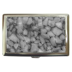 Soft Gray Stone Pattern Texture Design Cigarette Money Case