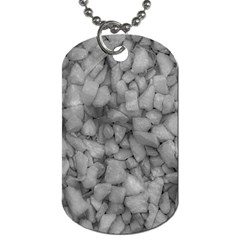 Soft Gray Stone Pattern Texture Design Dog Tag (two Sides) by dflcprintsclothing