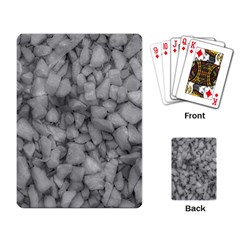 Soft Gray Stone Pattern Texture Design Playing Cards Single Design by dflcprintsclothing