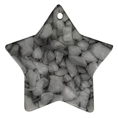 Soft Gray Stone Pattern Texture Design Star Ornament (two Sides) by dflcprintsclothing