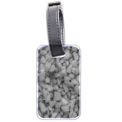 Soft Gray Stone Pattern Texture Design Luggage Tags (two Sides) by dflcprintsclothing