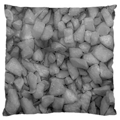 Soft Gray Stone Pattern Texture Design Large Cushion Case (one Side)