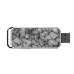 Soft Gray Stone Pattern Texture Design Portable Usb Flash (two Sides) by dflcprintsclothing