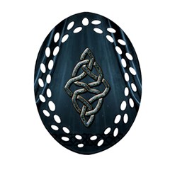 The Celtic Knot Oval Filigree Ornament (two Sides) by FantasyWorld7