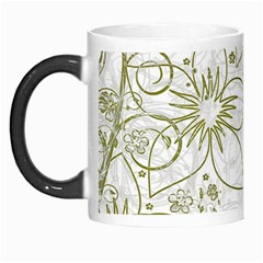 Flowers Background Leaf Leaves Morph Mugs by Mariart