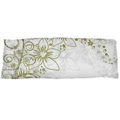 Flowers Background Leaf Leaves Body Pillow Case (dakimakura) by Mariart