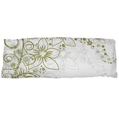 Flowers Background Leaf Leaves Body Pillow Case Dakimakura (two Sides) by Mariart