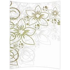 Flowers Background Leaf Leaves Back Support Cushion by Mariart