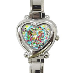 Supersonic Octopus Heart Italian Charm Watch