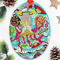 Supersonic Octopus Ornament (oval)