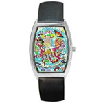 Supersonic Octopus Barrel Style Metal Watch Front