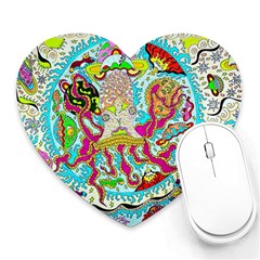 Supersonic Octopus Heart Mousepads by chellerayartisans