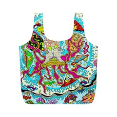 Supersonic Octopus Full Print Recycle Bag (m) by chellerayartisans