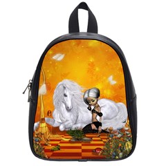 Wonderful Unicorn With Fairy School Bag (small) by FantasyWorld7