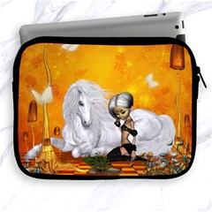 Wonderful Unicorn With Fairy Apple Ipad 2/3/4 Zipper Cases by FantasyWorld7