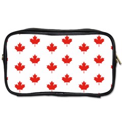 Maple Leaf Canada Emblem Country Toiletries Bag (two Sides) by Mariart