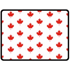 Maple Leaf Canada Emblem Country Fleece Blanket (large)  by Mariart