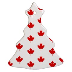 Maple Leaf Canada Emblem Country Ornament (christmas Tree)  by Mariart