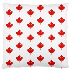 Maple Leaf Canada Emblem Country Large Cushion Case (two Sides) by Mariart