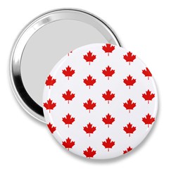 Maple Leaf Canada Emblem Country 3  Handbag Mirrors by Mariart