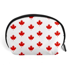 Maple Leaf Canada Emblem Country Accessory Pouch (large) by Mariart